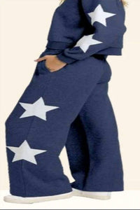 Vintage Havana - Star Wide-leg Sweatpants