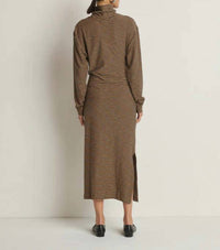 Nation LTD Mariel Dress in mini cocoa stripe - women's dress - alternate view