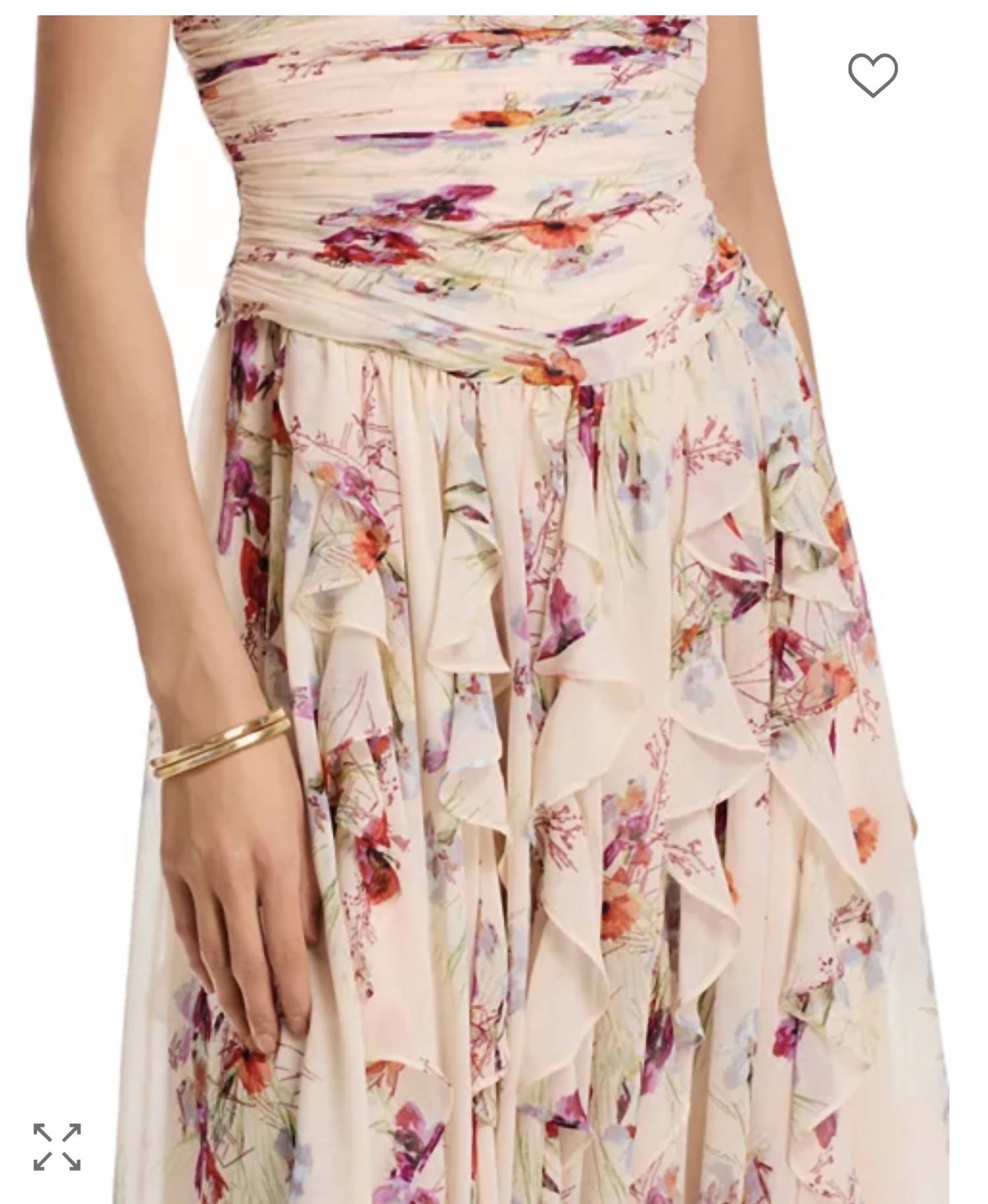 cinq a sept Gayla Dress in oat milk - women's dress - detail view