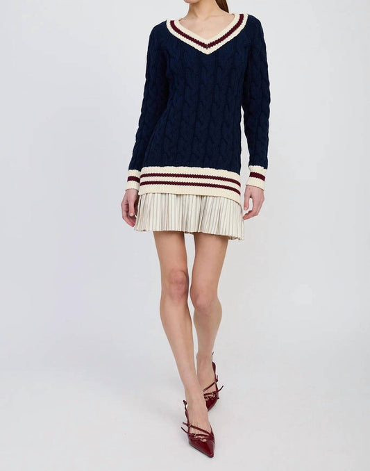 En Saison - Women's Knox Mixed Media Mini Dress