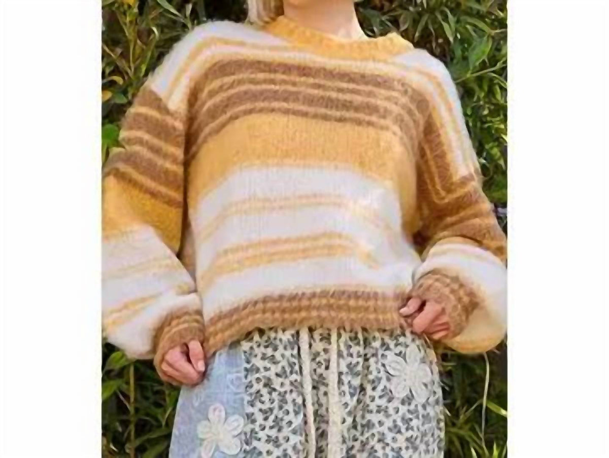 Pol - Round Neck Striped Sweater