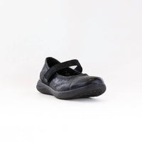 Fidelio Women's Hallux Hi-energy Mary Jane Sandal in black leather - women's sandal - detail view