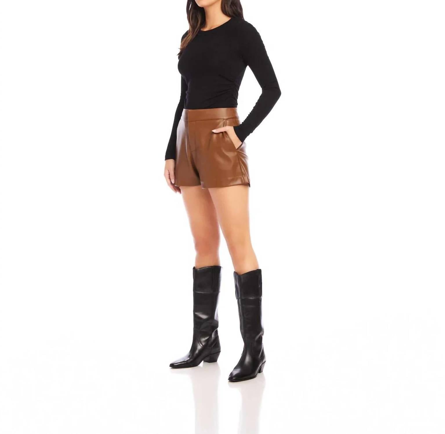 Fifteen Twenty - Side-Shirred Long Sleeve Top