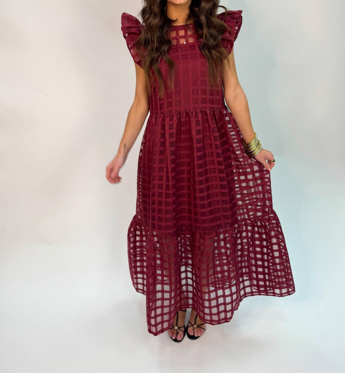 English Factory - Organza Midi Dress