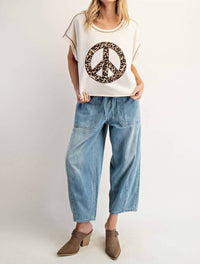 ee:some On My Mind Top in morning oat - women's shirt