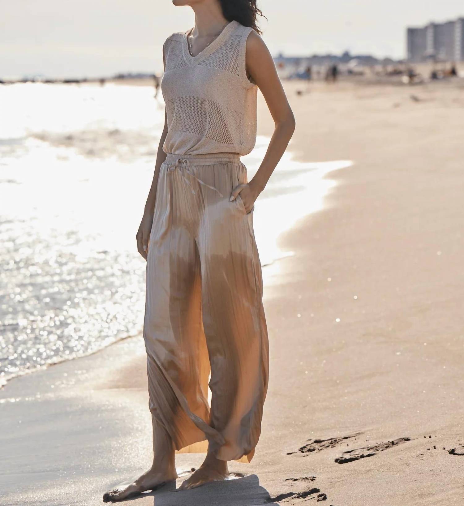 Lysse - Bria Sequined V-neck Shell Top