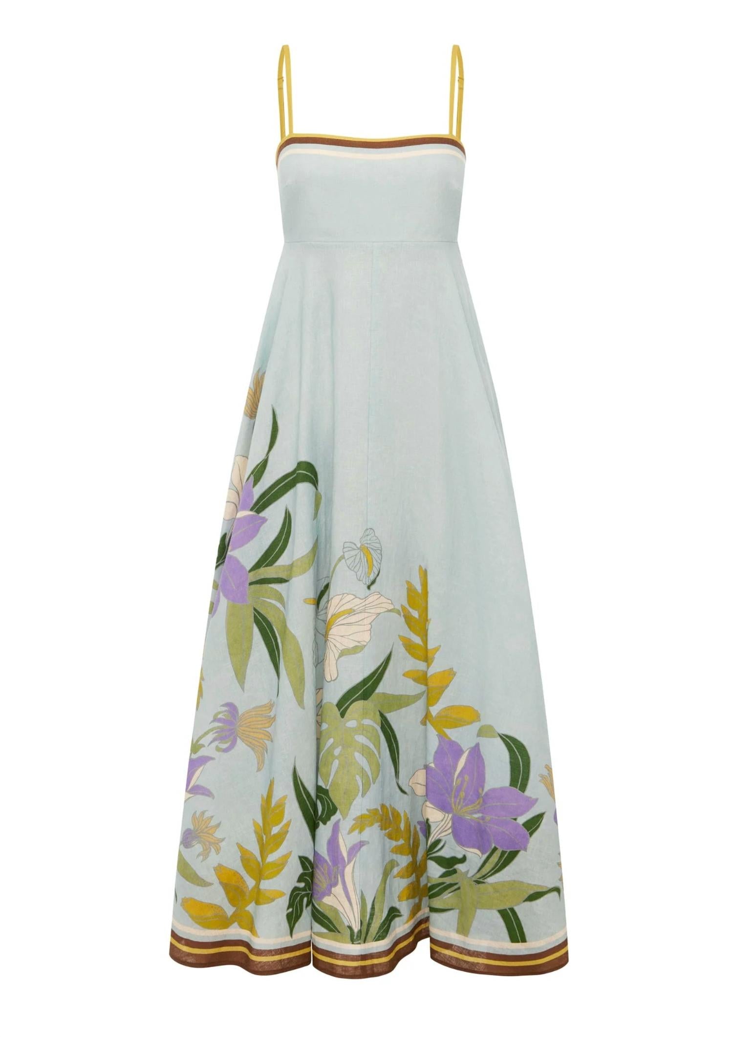 ALEMAIS Alfie Midi Sundress in ice blue - women's dress - view 4