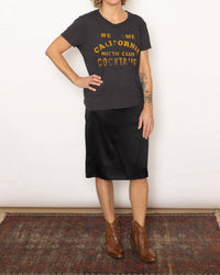 6397 - Bias Drawstring Skirt