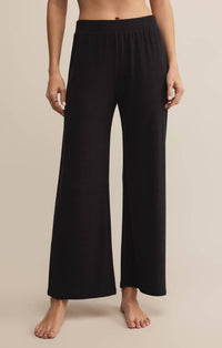Z Supply Luxe Starry Eyed Pant in black sand - women's pants