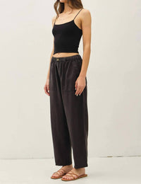 Be Cool - Vanya Linen Blend Barrel Pants