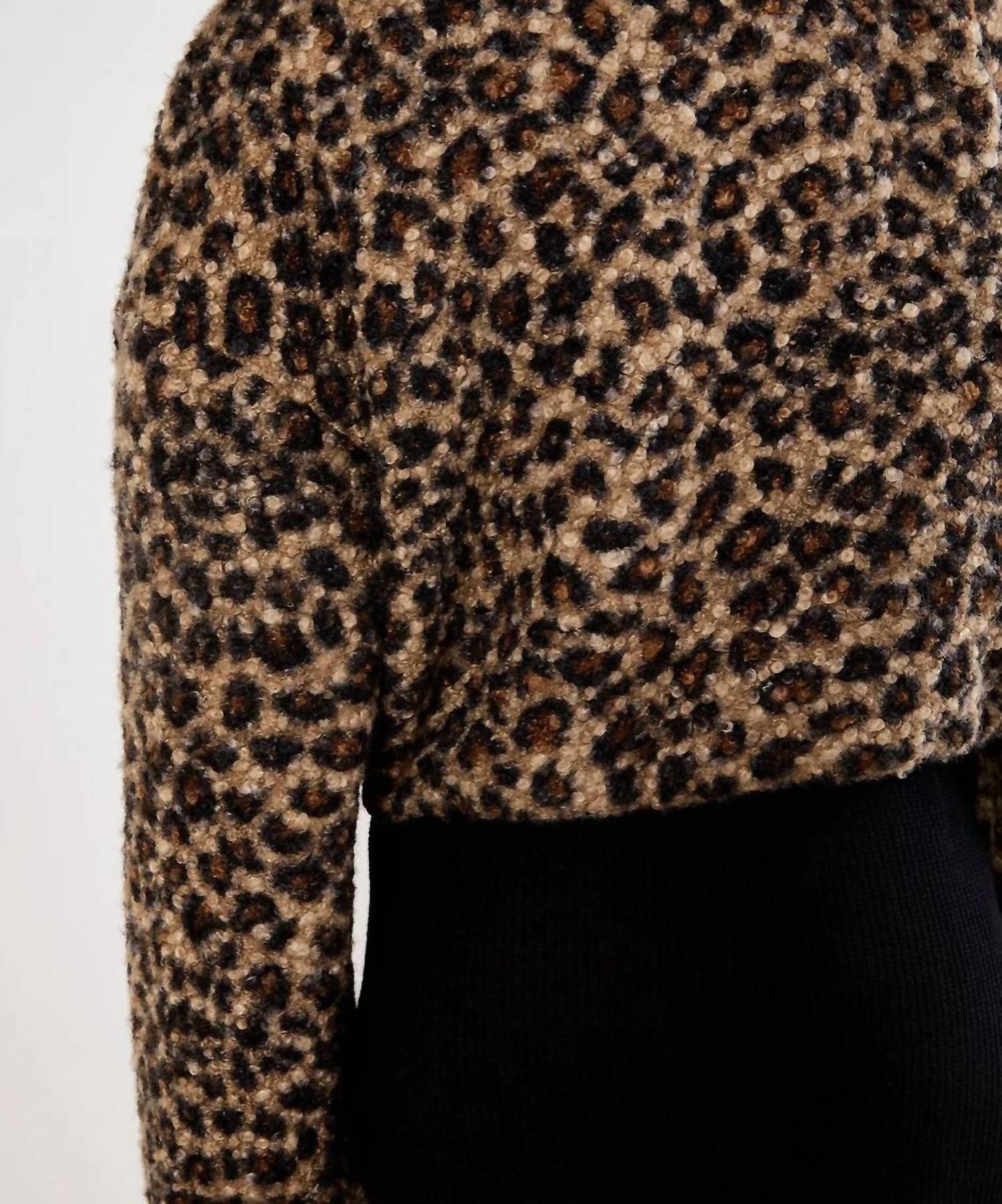 Apricot - Leopard Boucle Jumper