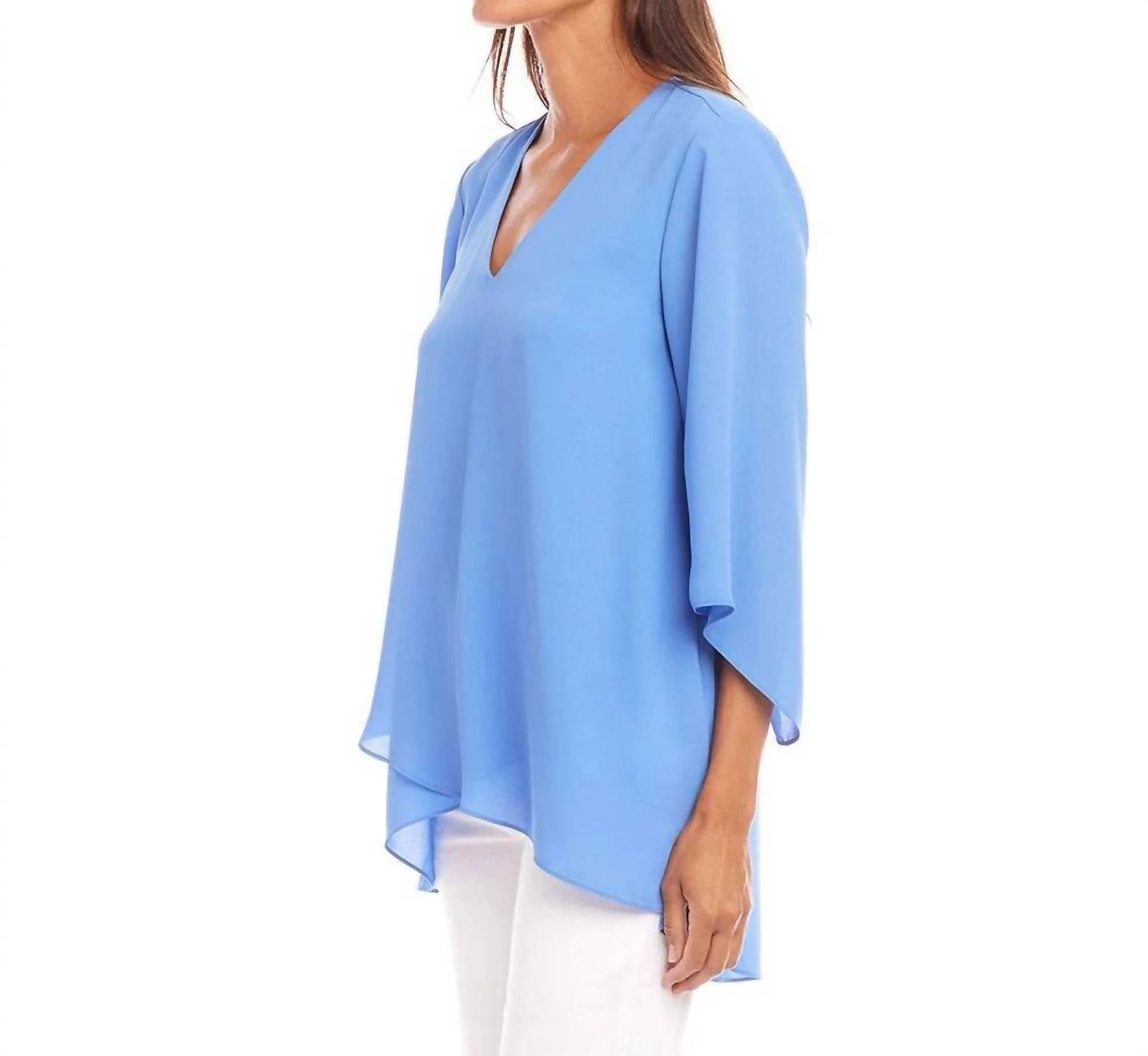 Karen Kane - Bracelet Sleeve Asymmetric Top