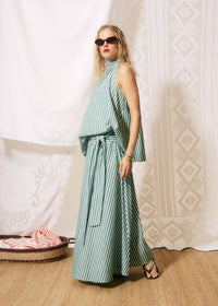 Frnch - High Waisted Wrap Maxi Skirt