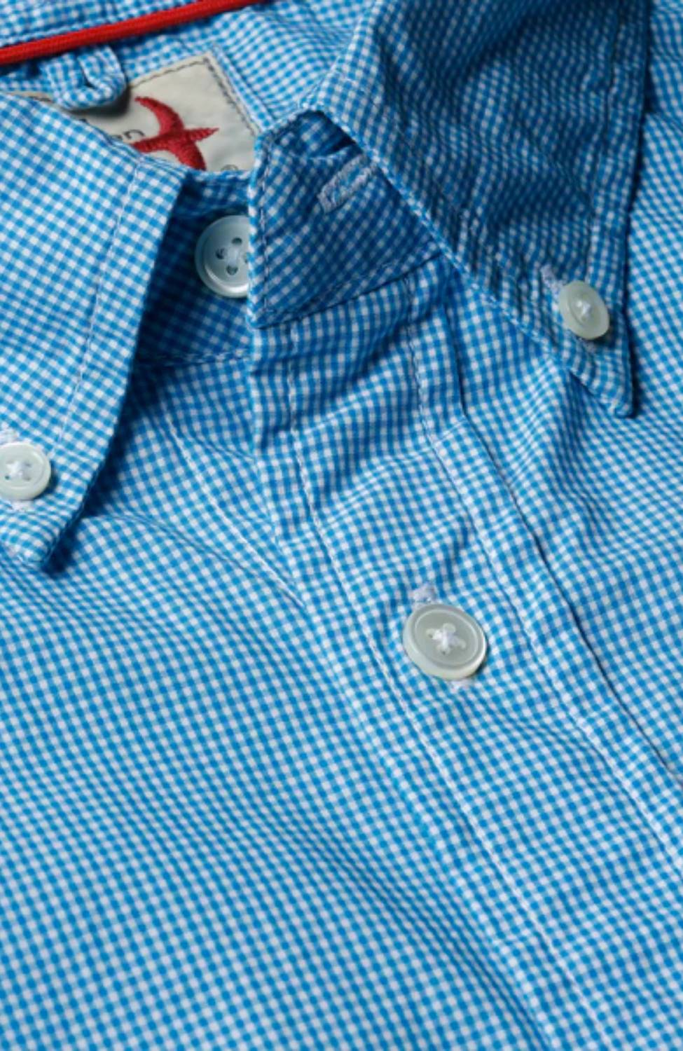 Relwen - Men's Micro-gingham Check Shirt