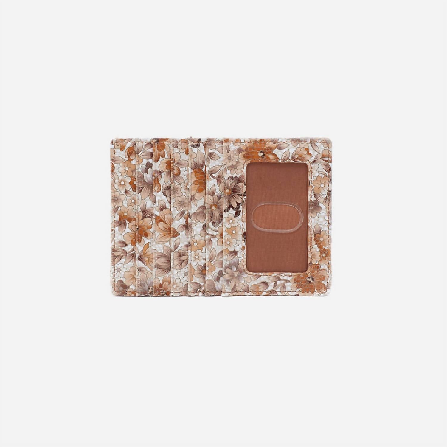 HOBO Women's Euro Slide Metallic Printed Card Case in sepia bloom - women's bag