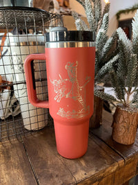 Lost Creek Boutique Llc - Rowdy Cowgirl 40oz Tumbler With Handle