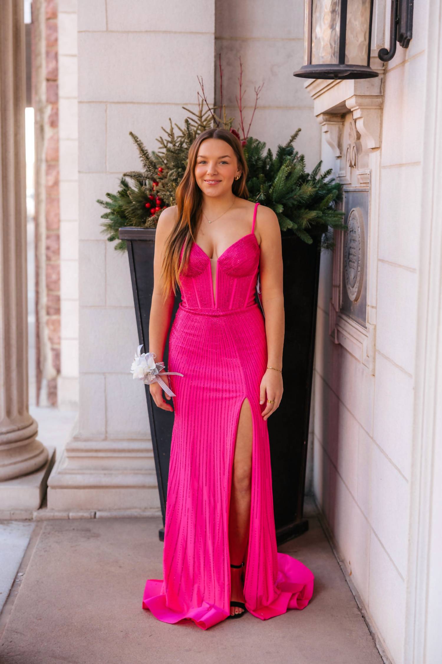 Sherri Hill - Fitted Hot Fix Prom Dress
