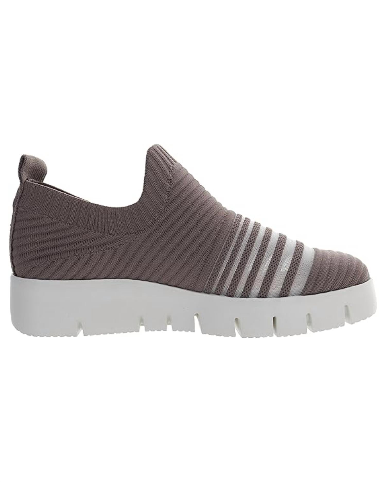 BERNIE MEV Women's Fx Dione Shoes in smoke cream - women's sneaker - detail view