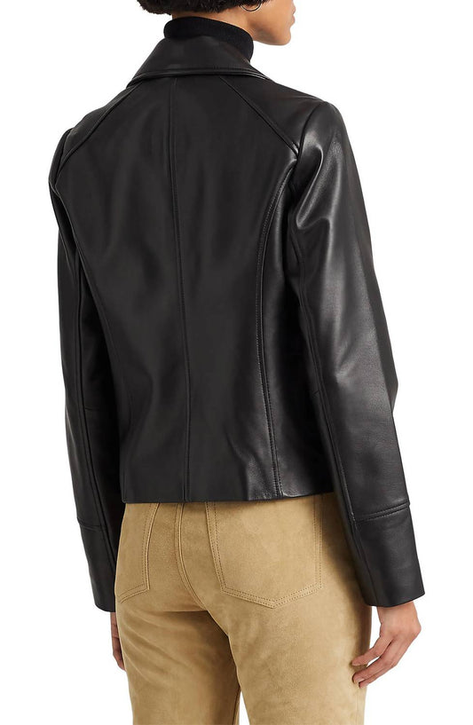 Ralph Lauren - Asymmetric Leather Moto Jacket