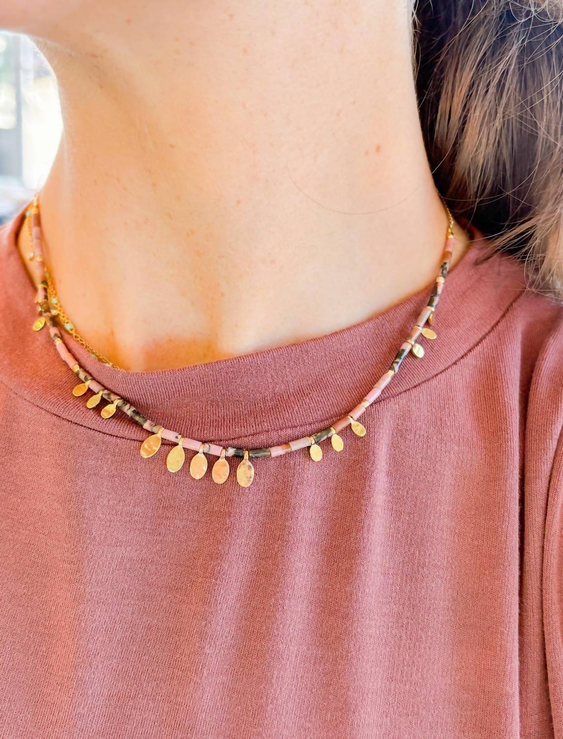 ISABEL MARANT Women's Elyas Short Necklace in rosewood - women's jewelry - view 4
