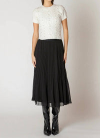 Dex - Pleated Midi Skirt