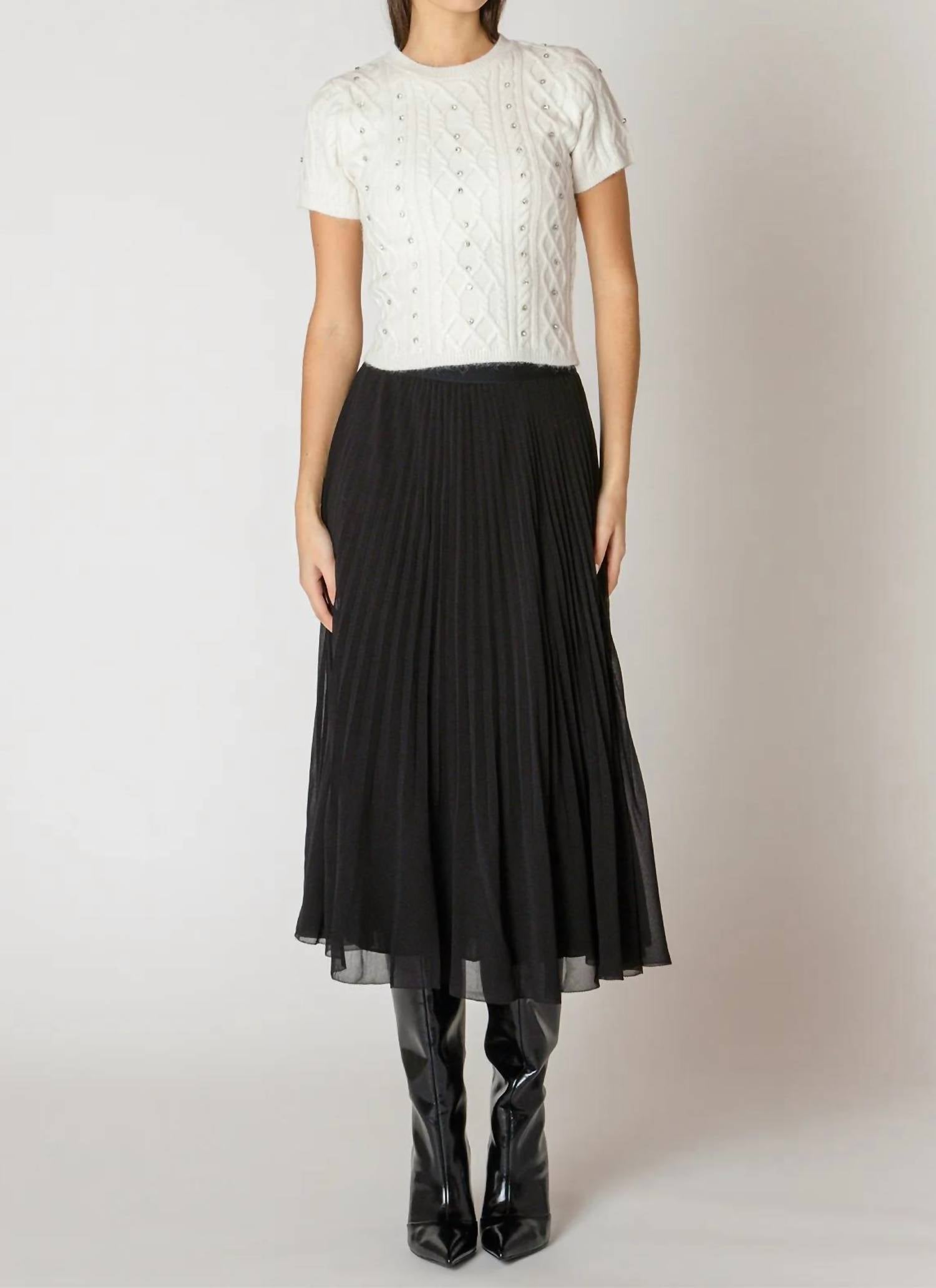 Dex - Pleated Midi Skirt