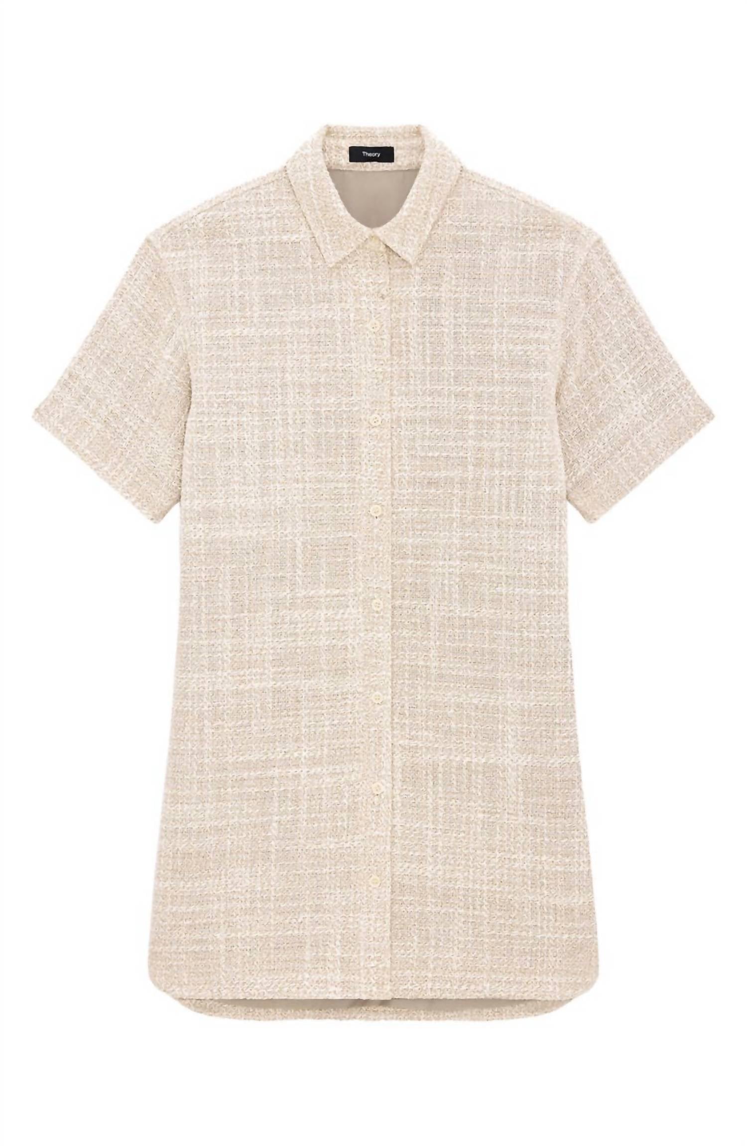 Theory - Tweed Shirtdress