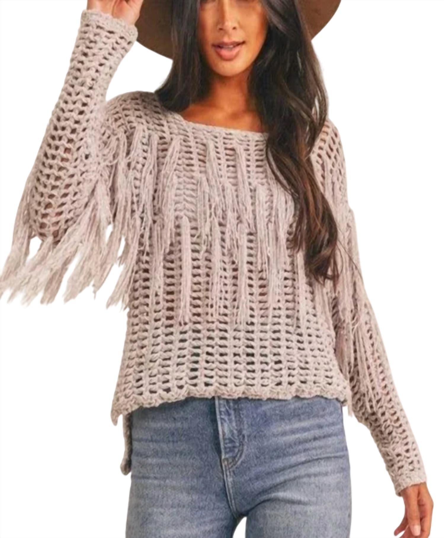 Sage The Label - Brandy Fringed Sweater