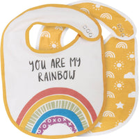 Primitives By Kathy - You Are My Rainbow Baby Bib Set