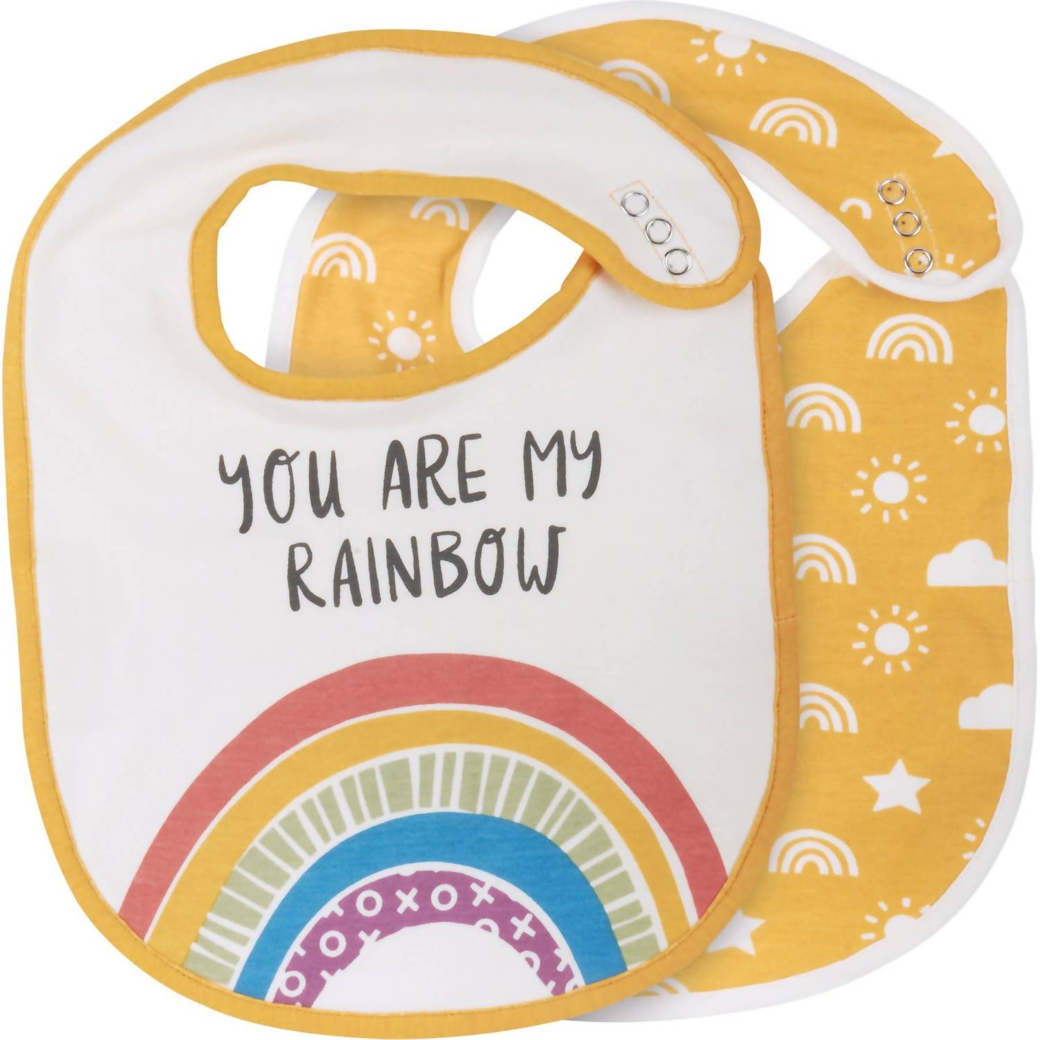 Primitives By Kathy - You Are My Rainbow Baby Bib Set