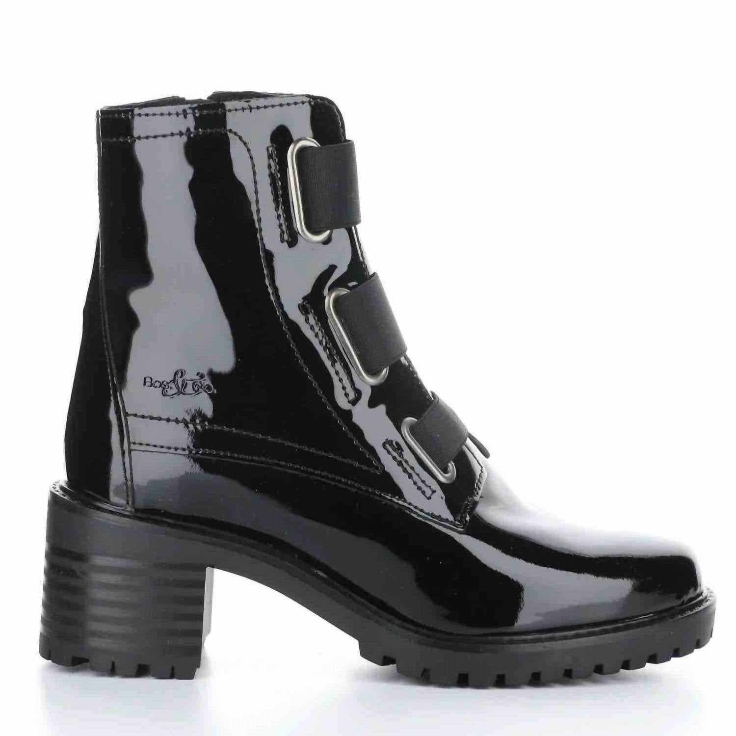 Bos. & Co. Women's Indie Waterproof Boots in black patent - women's shoe - view 4