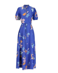 Hannah Artwear - Oceanus Printed Silk Maxi Dress