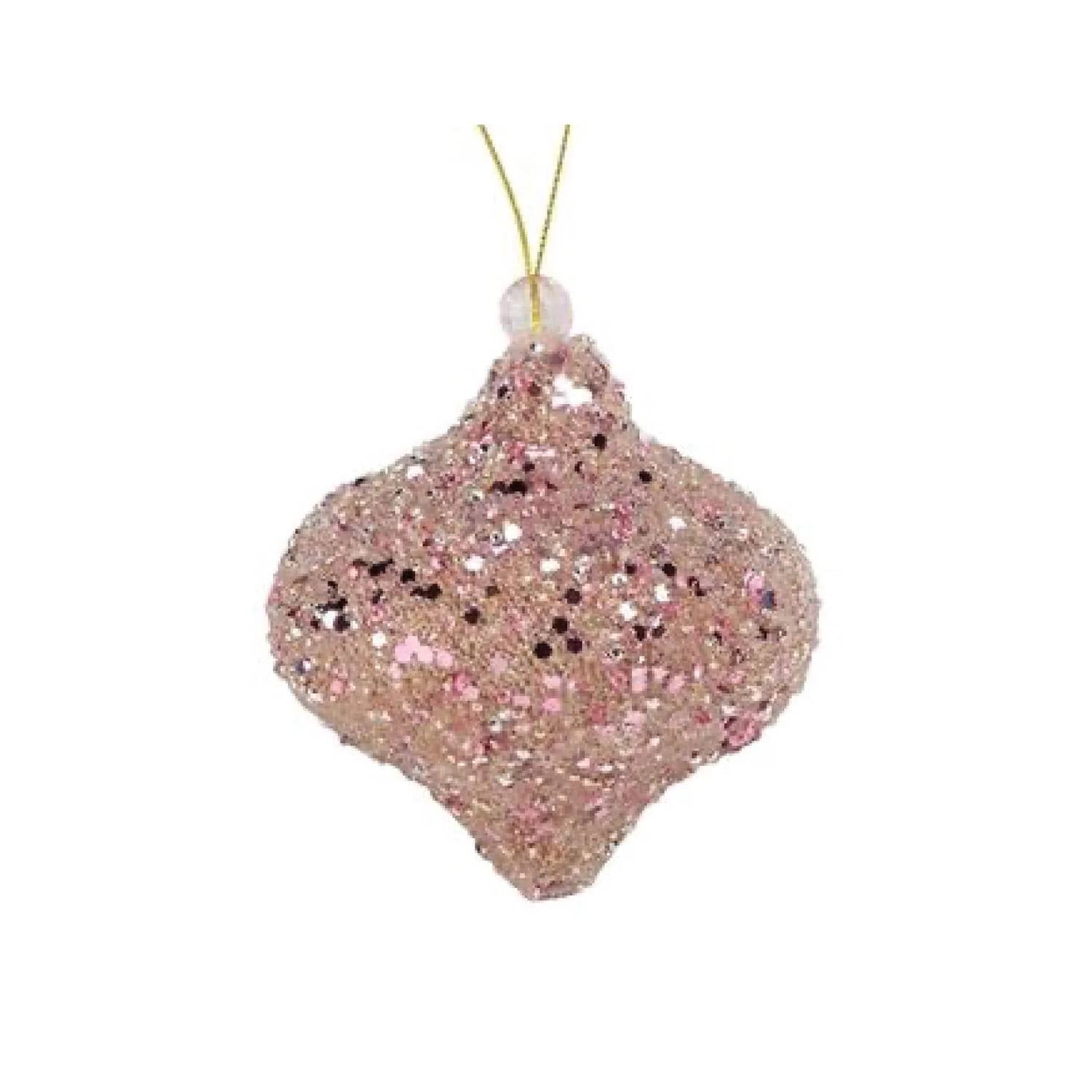 A & B Floral - Sparkle Sphere Ornament - Set Of 6