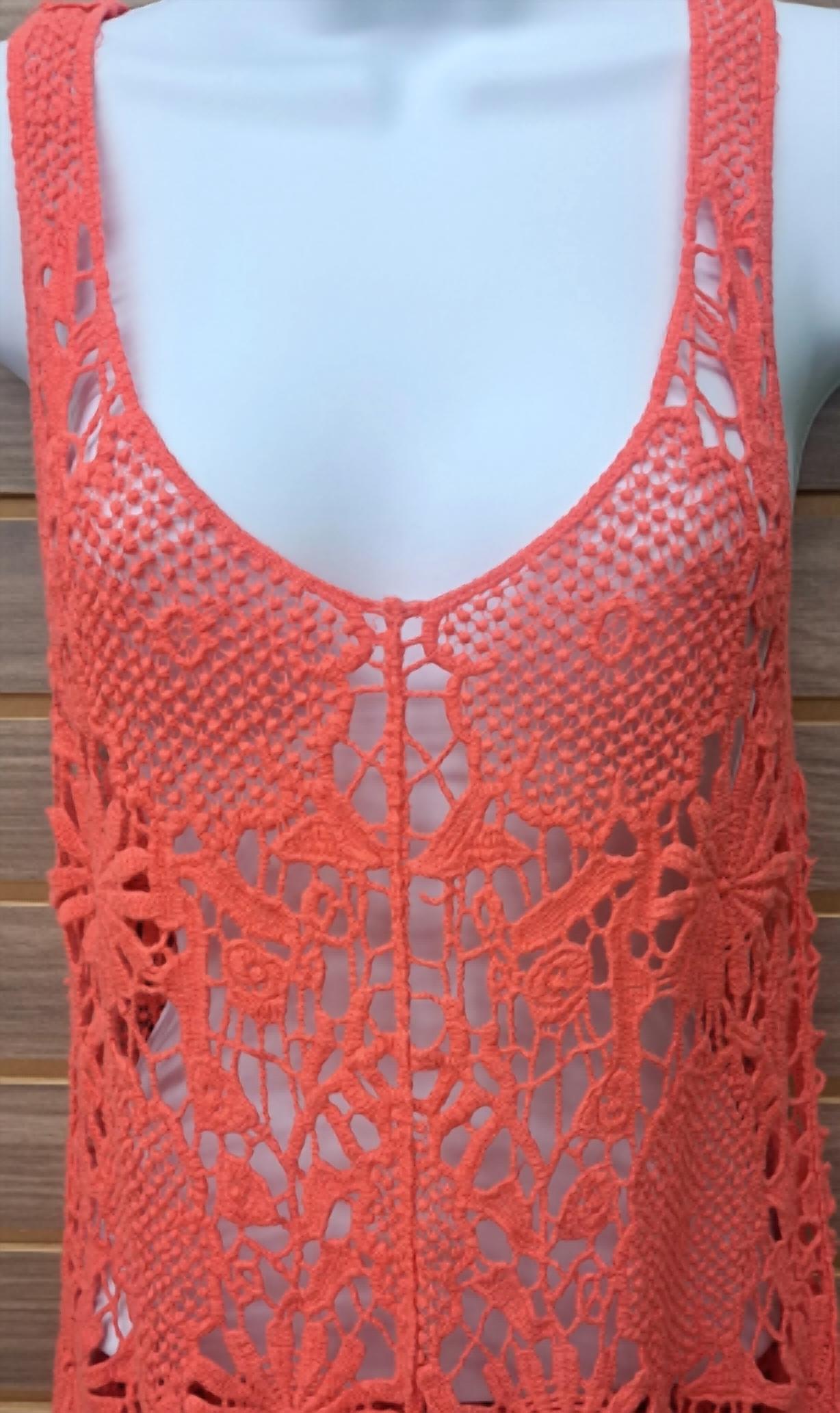 Illa Illa - Women's Coral Lace Tank