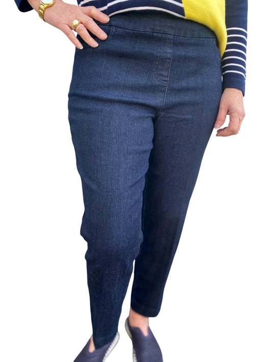 Multiples - Slim Sation Denim Pants