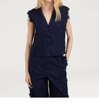 Momoni - Cielo Broderie Anglaise Top