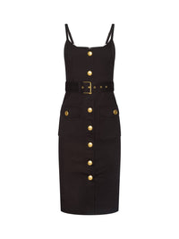 L'Agence - Ida Button-front Tank Midi Dress