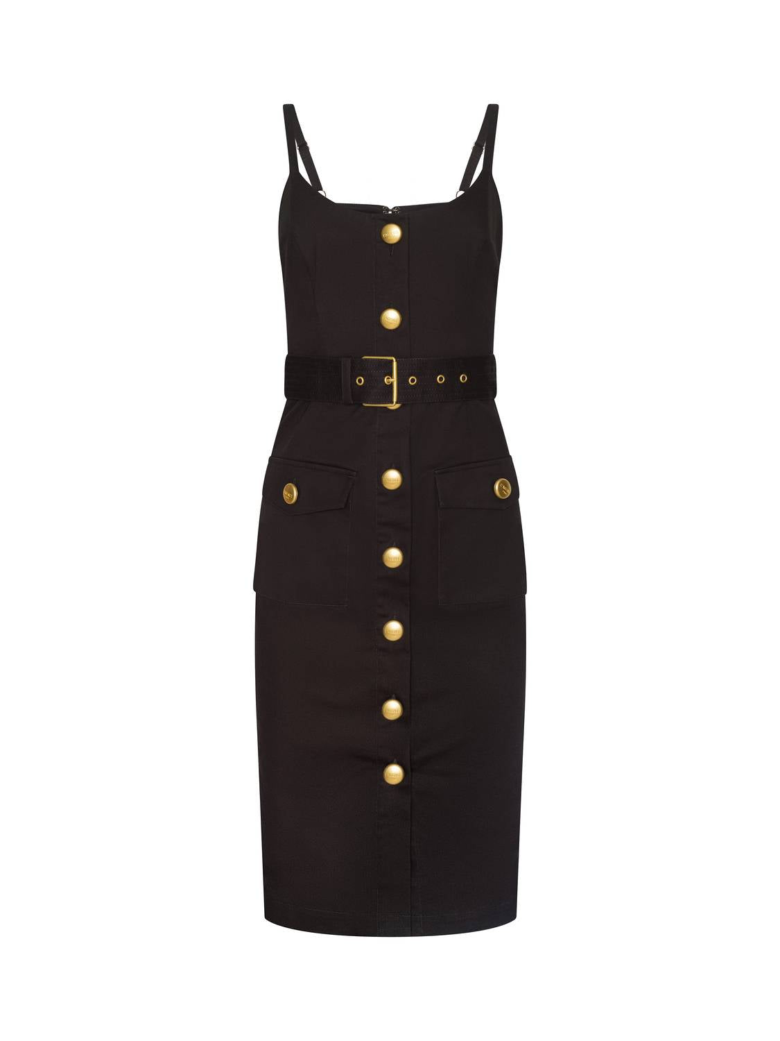 L'Agence - Ida Button-front Tank Midi Dress