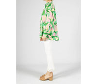 Before You Collection - Kaleidoscope Print Satin Button Up Shirt