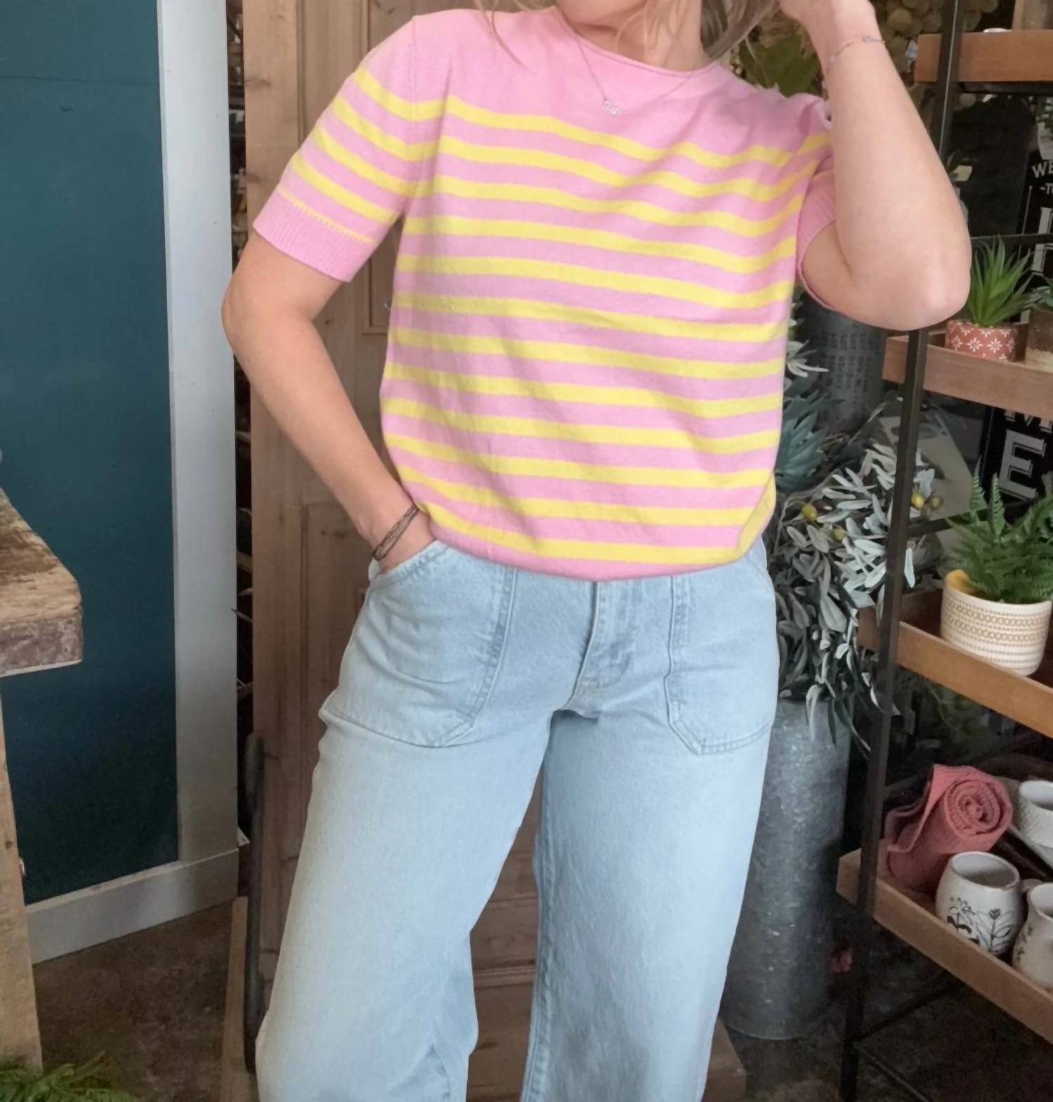 Fate By Lfd - Striped Cashblend Top