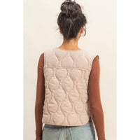 Hyfve - Quilted Vest With Tie-Front And Patch Pockets