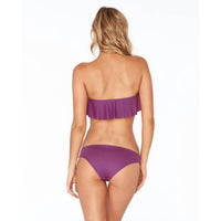 L*SPACE Solid Lynn Tube Bikini Top in orchid - women's swimwear - detail view
