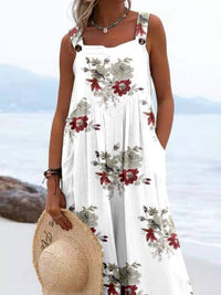 Trendsi - Full Size Floral Wide-Leg Overalls Plus Size