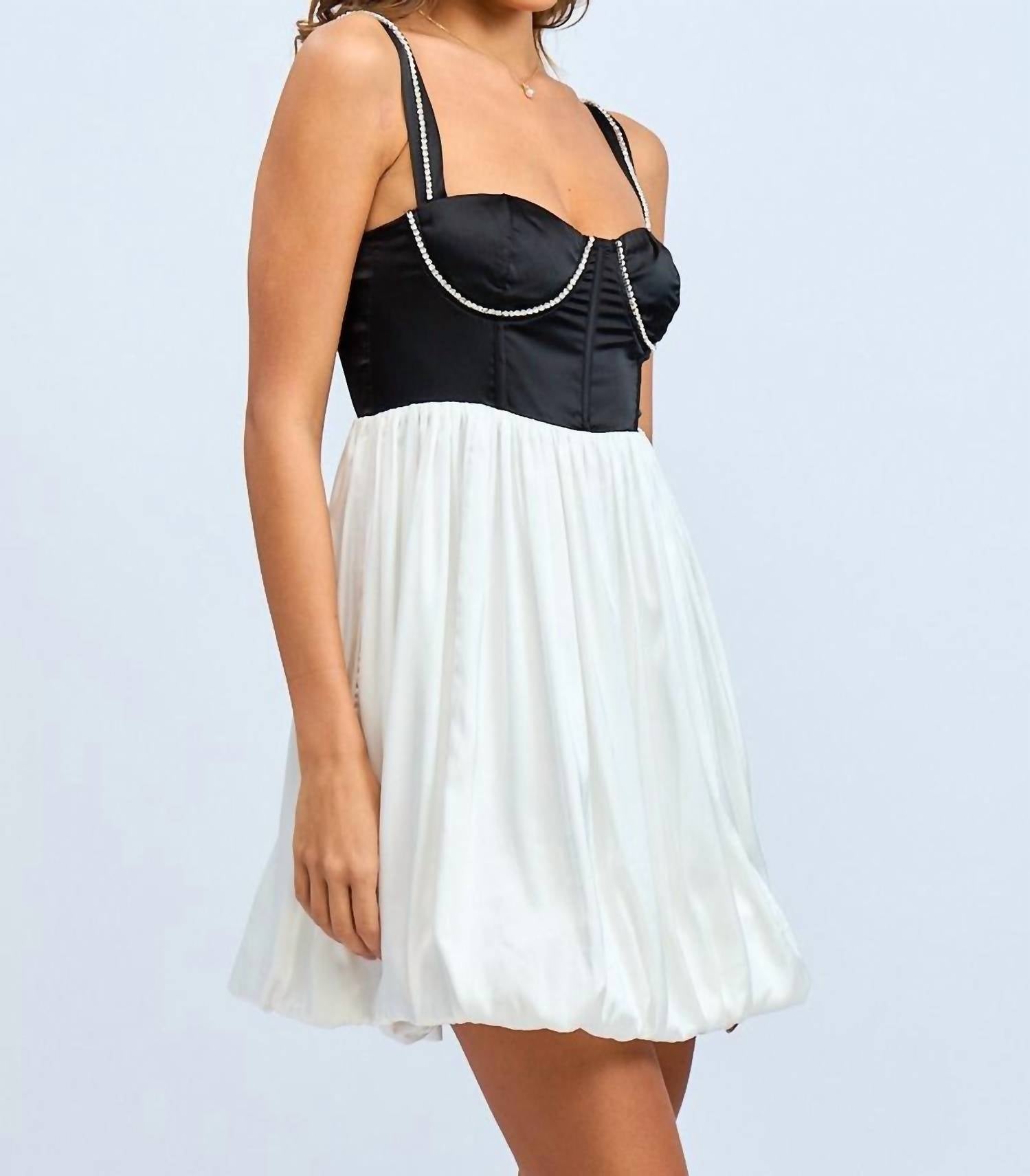 Golden - Maude Color Block Corset Dress