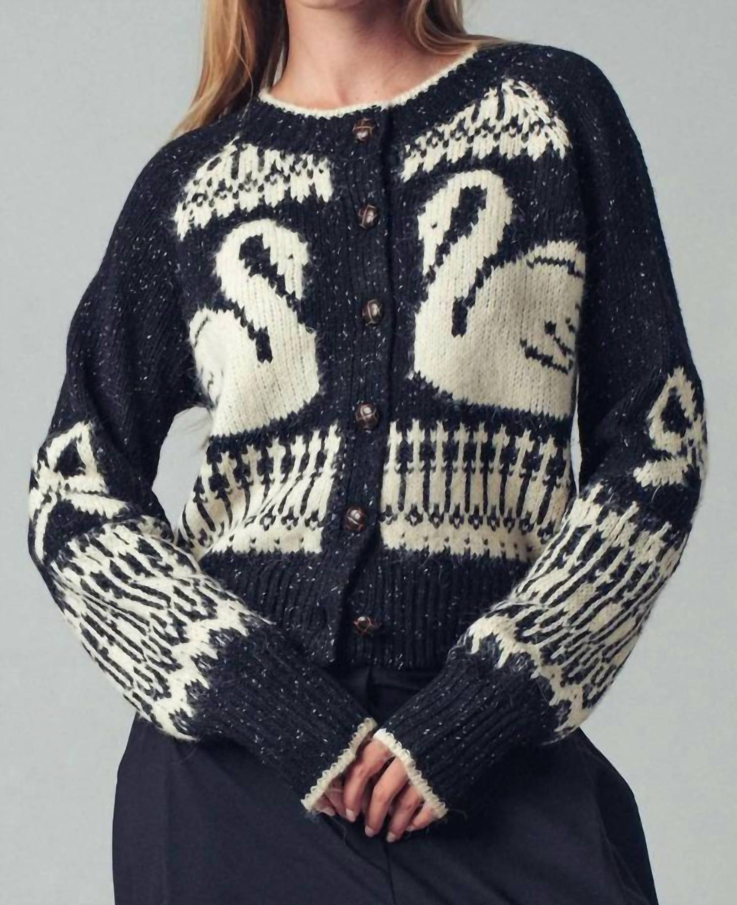 Mint Exclusives - Swan Lake Graphic Cardigan