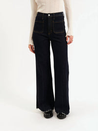 DAZE Far Out High Rise Wide Leg Jeans in rinse 1 - women's jeans