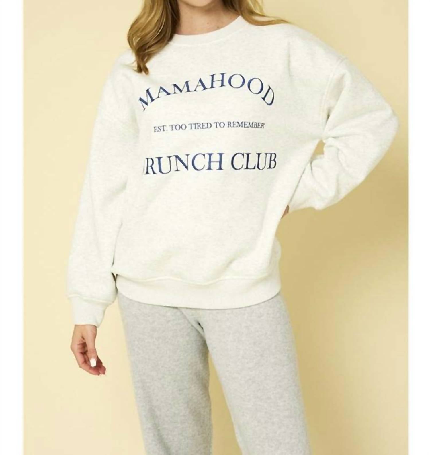 Gilli - Mamahood Brunch Club Crew Sweatshirt