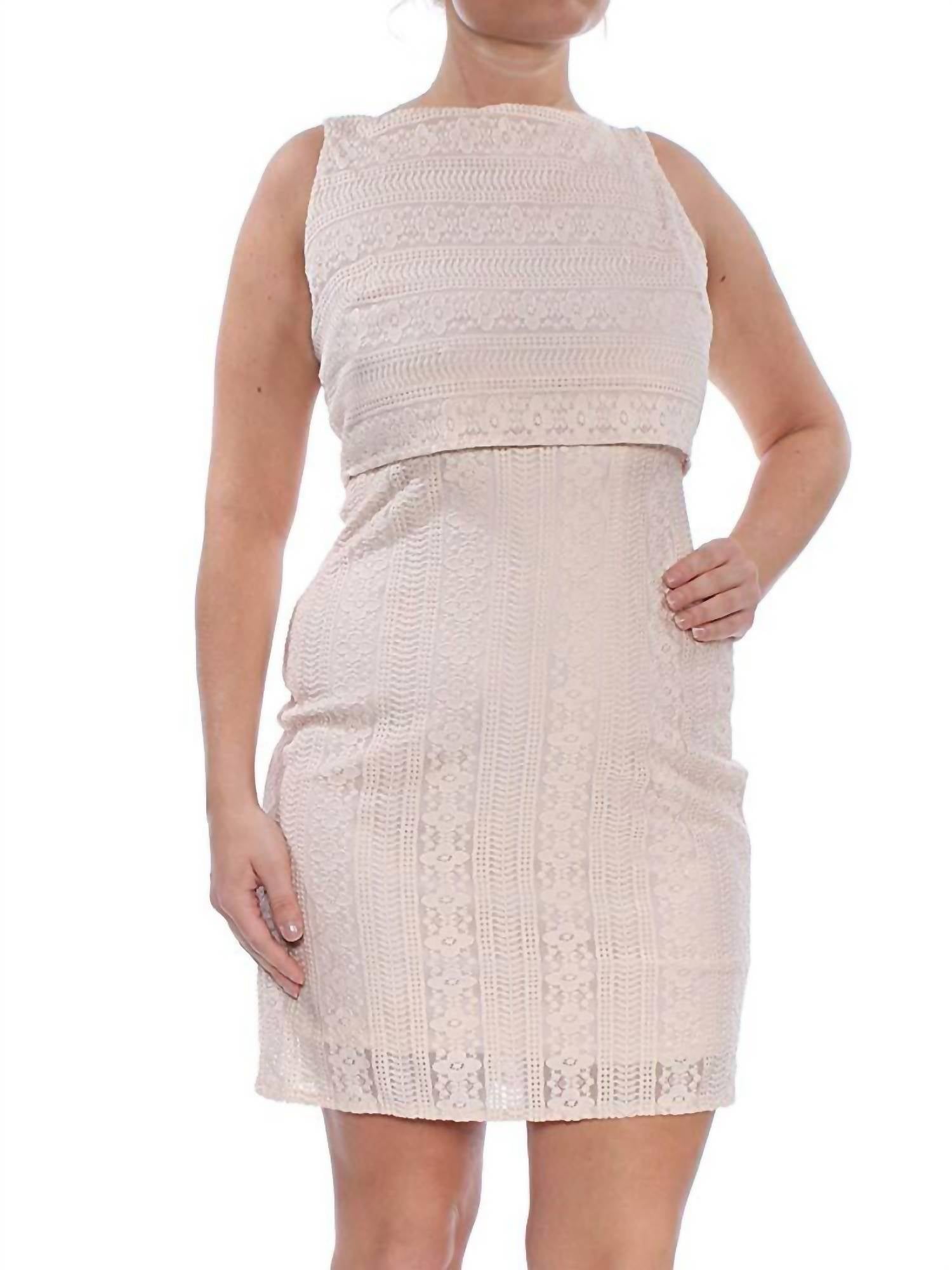 American Living - Floral Lace Popover Dress