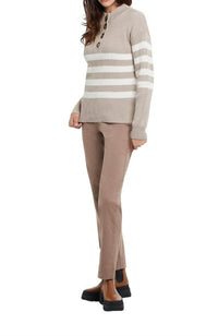 Tribal - Button Mock Sweater