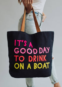 Panache Apparel - Women's Drink On A Boat Tote Bag